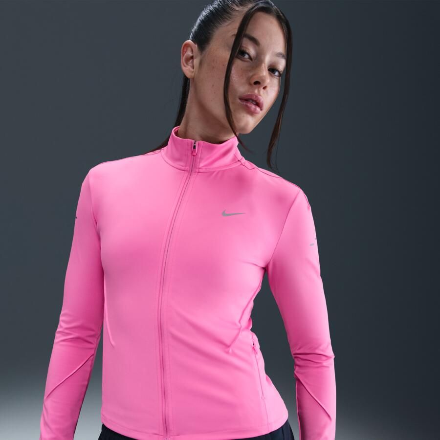 Nike Swift Dri-FIT tussenlaagtop voor hardlopen met volledige rits voor dames Roze - Foto 4