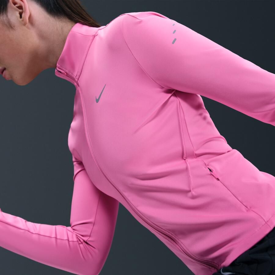 Nike Swift Dri-FIT tussenlaagtop voor hardlopen met volledige rits voor dames Roze - Foto 2