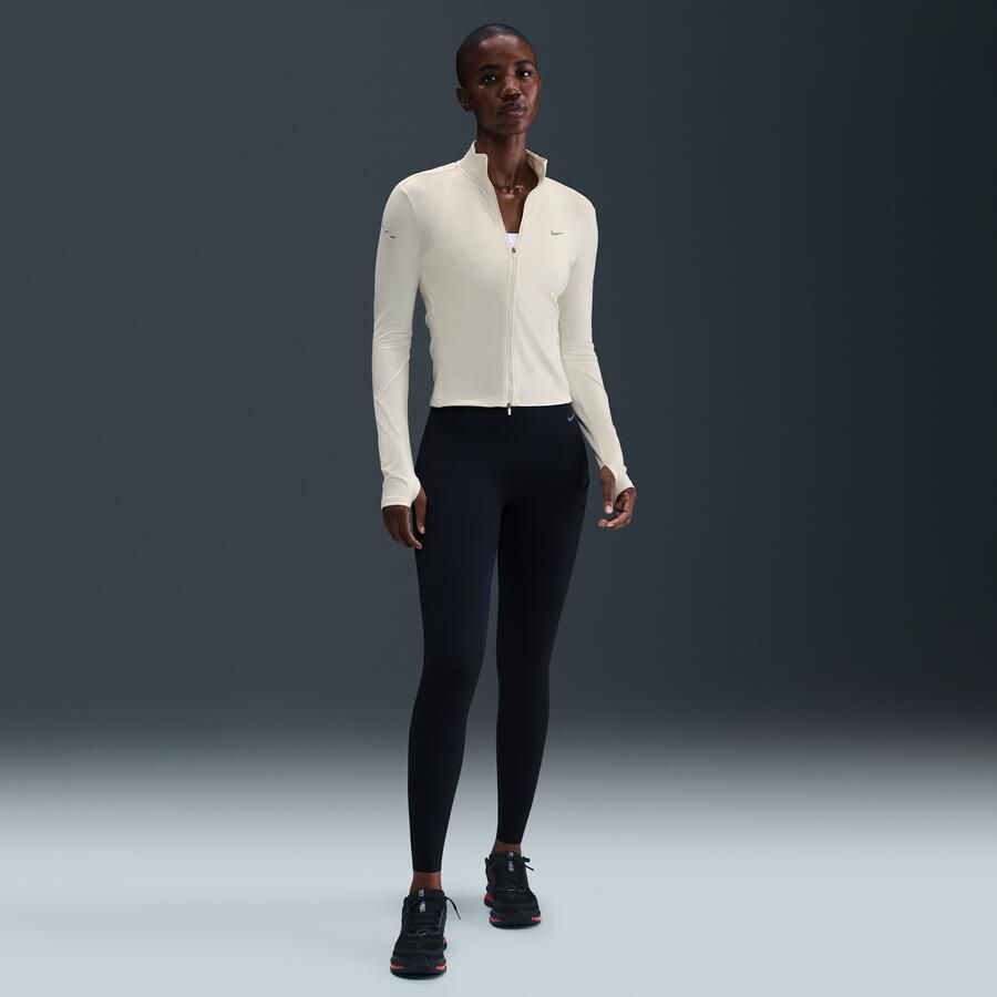 Nike Swift Dri-FIT tussenlaagtop voor hardlopen met volledige rits voor dames Wit - Foto 3