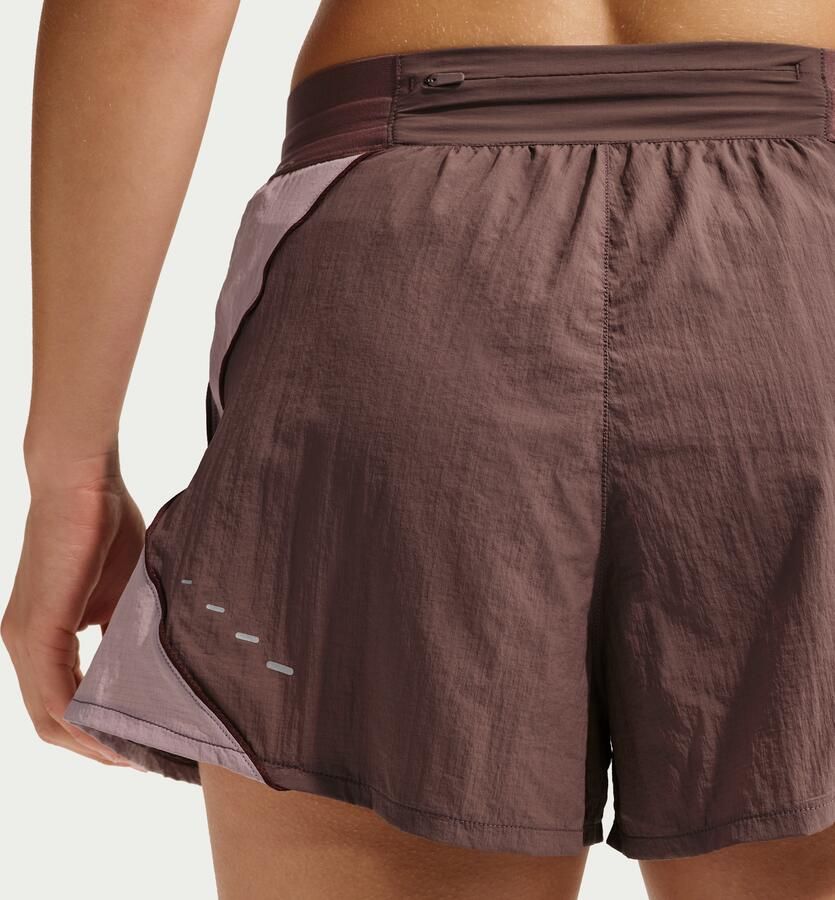 Nike Swift Repel hardloopshorts met hoge taille en binnenbroekje voor dames Paars - Foto 2