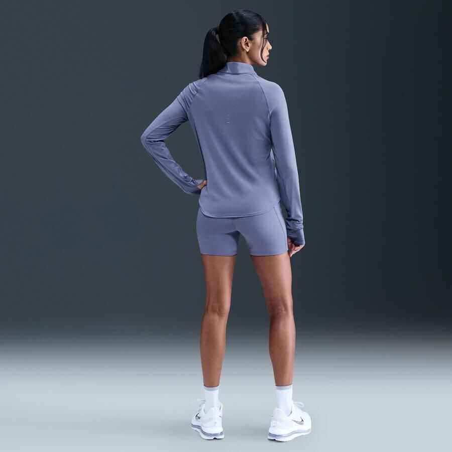 Nike Swift strakke hardloopshorts met binnenbroekje hoge taille en zakken voor dames (10 cm) Blauw - Foto 3