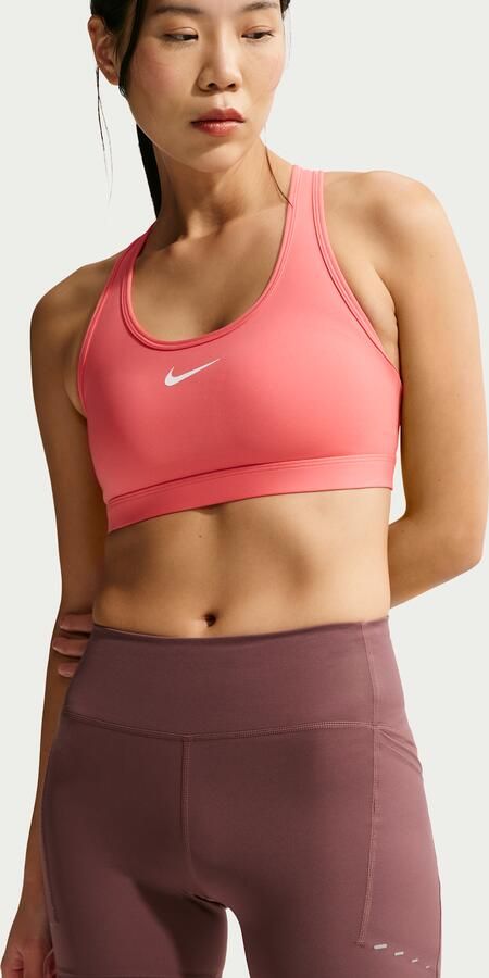 Nike Swift strakke hardloopshorts met binnenbroekje hoge taille en zakken voor dames (10 cm) Paars - Foto 3