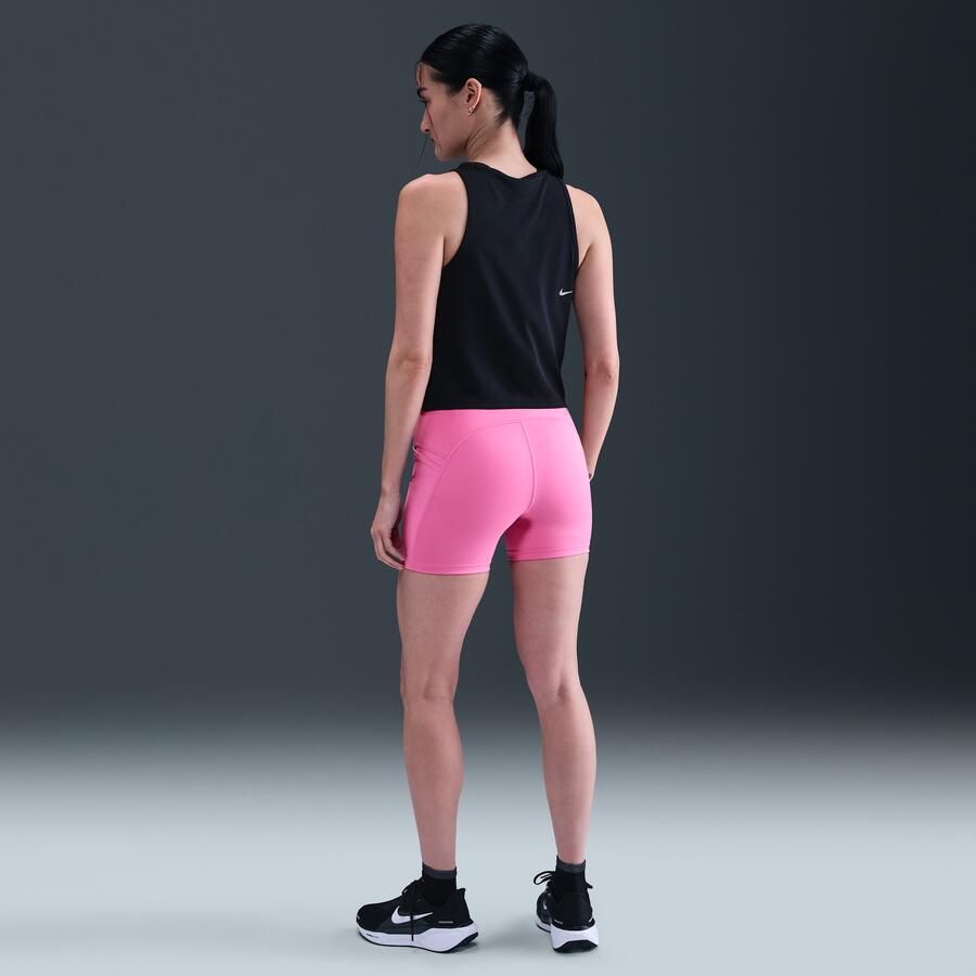 Nike Swift strakke hardloopshorts met binnenbroekje hoge taille en zakken voor dames (10 cm) Roze - Foto 3