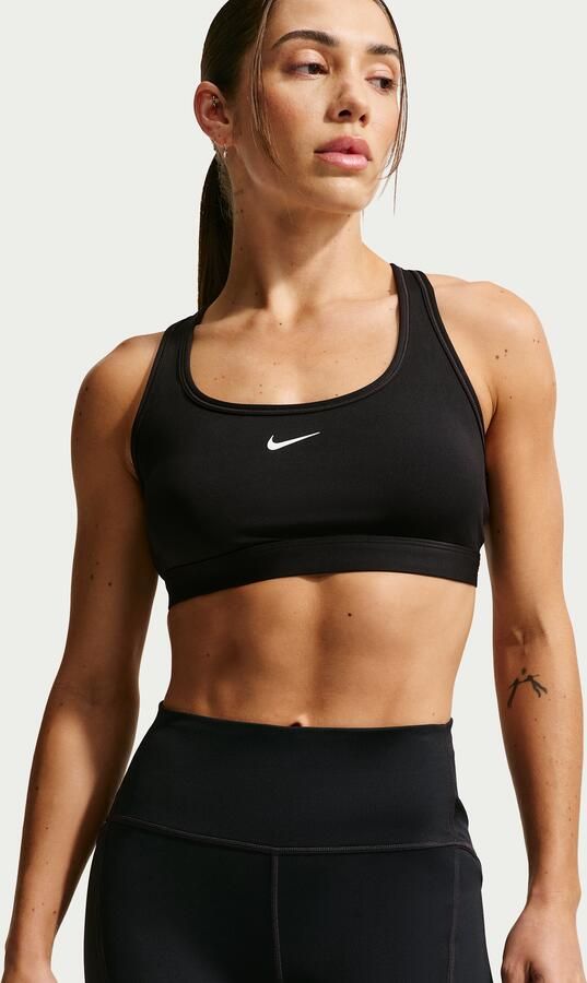 Nike Swift strakke hardloopshorts met binnenbroekje hoge taille en zakken voor dames (10 cm) Zwart - Foto 8