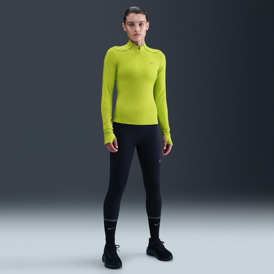 Nike Swift Therma-FIT ADV hardlooptop met korte rits en reflecterend design voor dames Groen - Foto 3