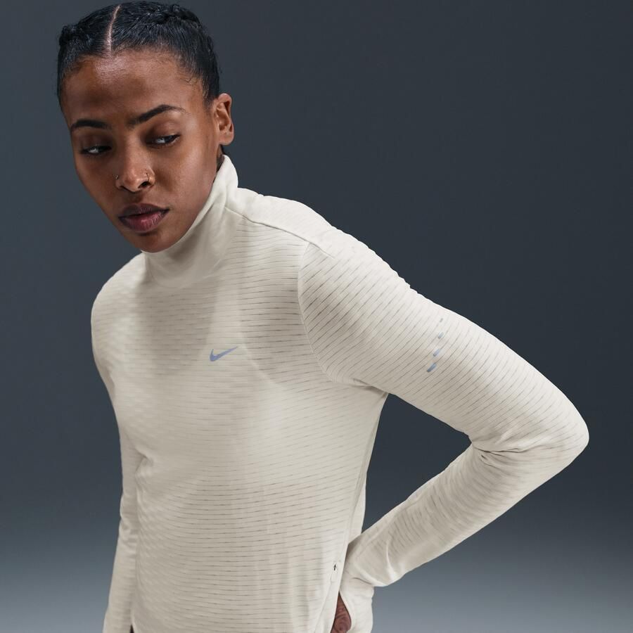 Nike Swift Therma-FIT hardlooptop met colkraag voor dames Wit - Foto 4