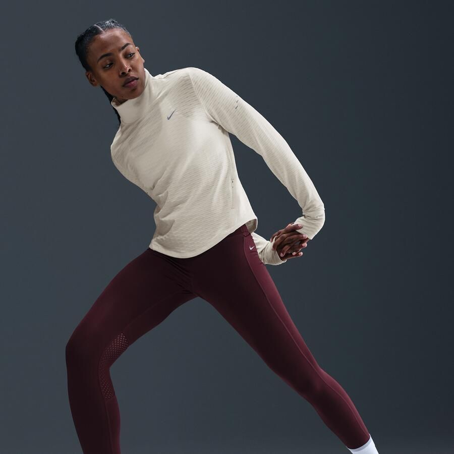 Nike Swift Therma-FIT hardlooptop met colkraag voor dames Wit - Foto 2