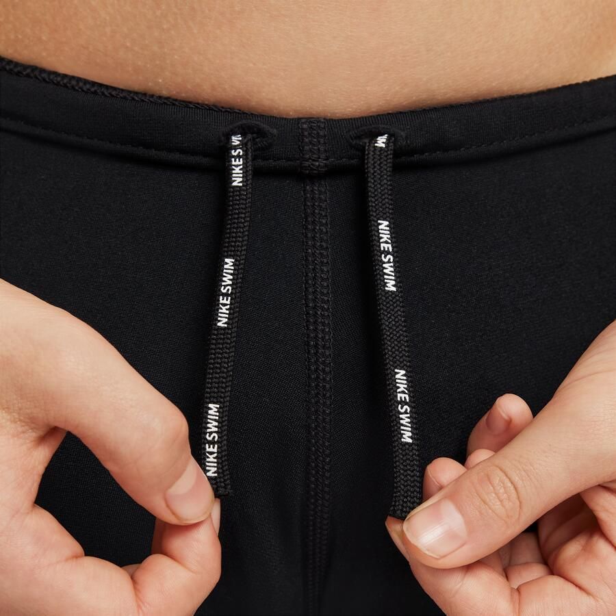 Nike Swim HydraStrong Solid jammer met vierkante pijpen voor jongens Zwart