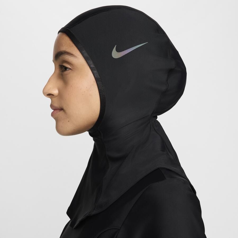 Nike Swim Victory zwemhijab voor dames Zwart - Foto 2