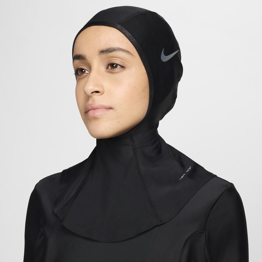 Nike Swim Victory zwemhijab voor dames Zwart - Foto 4