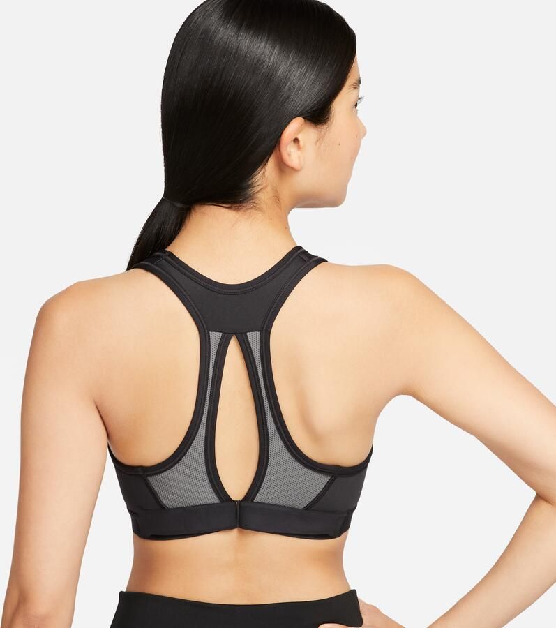 Nike Swoosh High Support non-padded verstelbare sport-bh Zwart - Foto 7