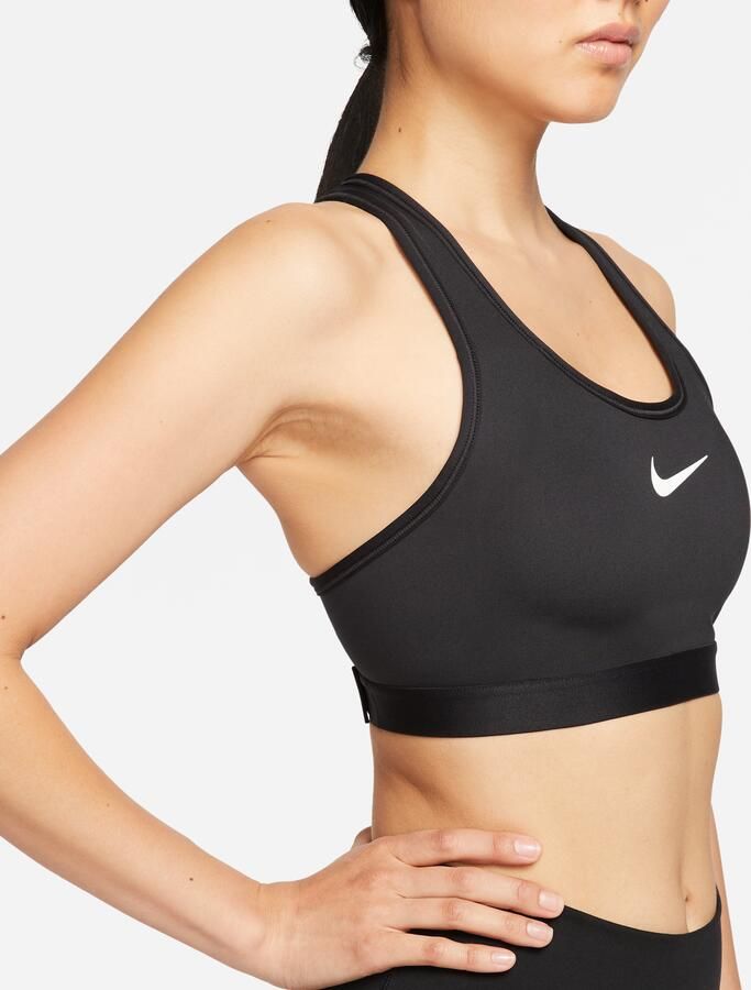 Nike Swoosh High Support non-padded verstelbare sport-bh Zwart - Foto 9