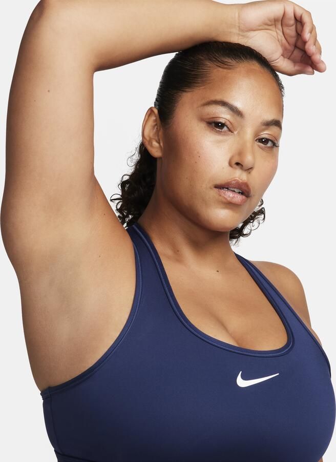 Nike Swoosh Medium Support padded sport-bh Blauw - Foto 4