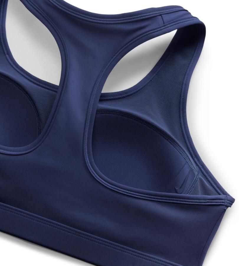 Nike Swoosh Medium Support padded sport-bh Blauw