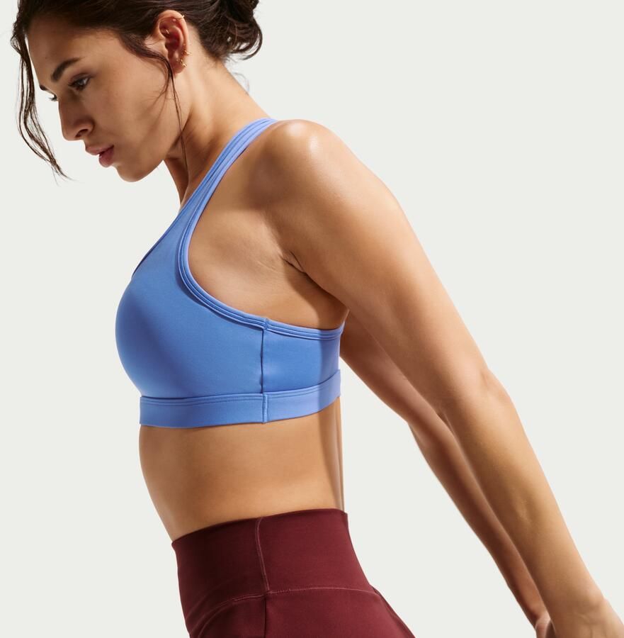 Nike Swoosh Medium Support padded sport-bh Blauw - Foto 2