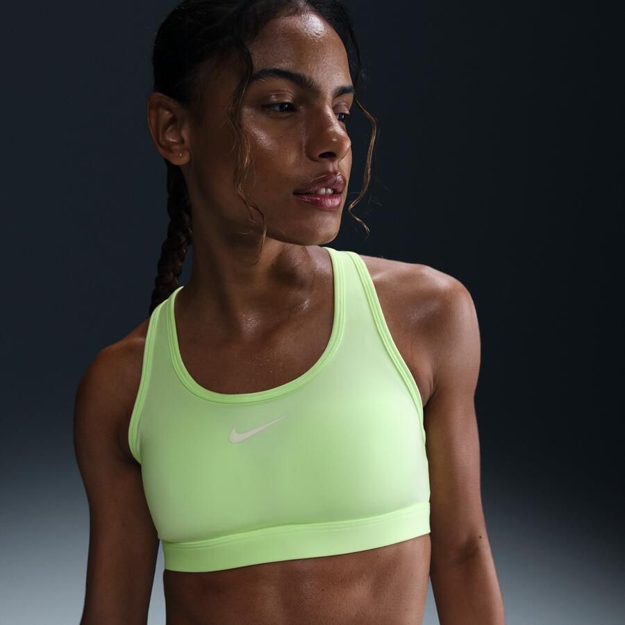 Nike Swoosh Medium Support padded sport-bh Geel - Foto 4