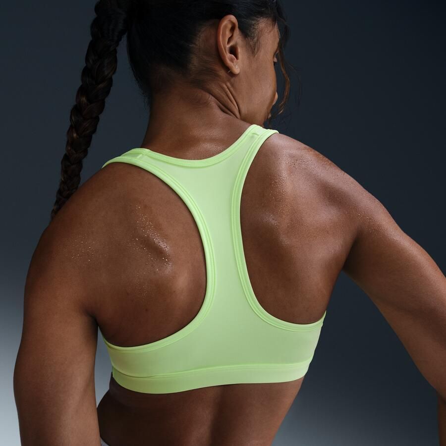 Nike Swoosh Medium Support padded sport-bh Geel