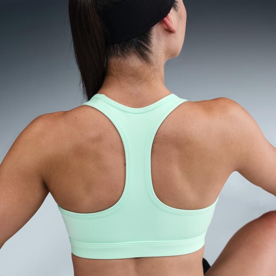 Nike Swoosh Medium Support padded sport-bh Groen