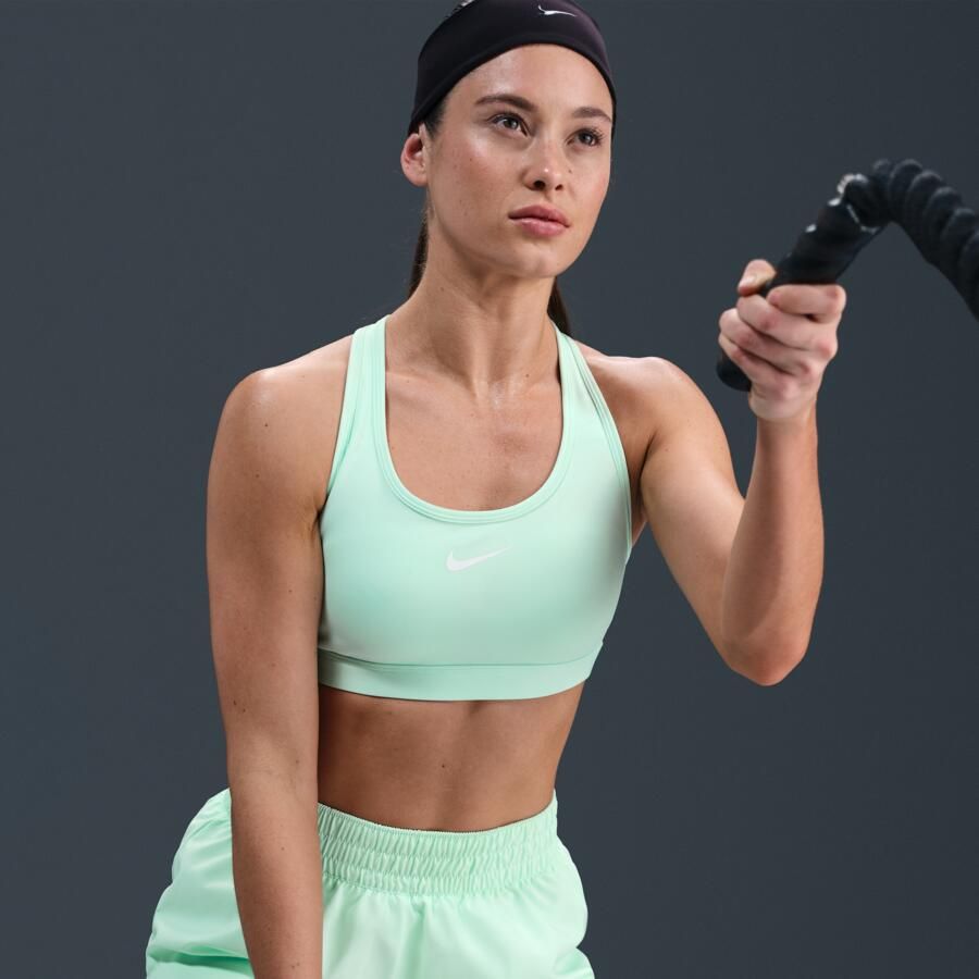 Nike Swoosh Medium Support padded sport-bh Groen - Foto 2