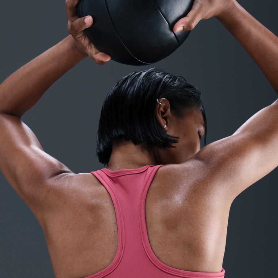 Nike Swoosh Medium Support padded sport-bh Paars