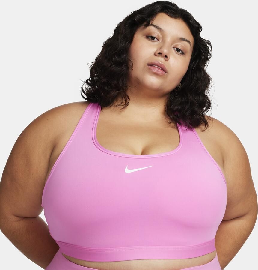 Nike Swoosh Medium Support padded sport-bh (Plus Size) Rood - Foto 4
