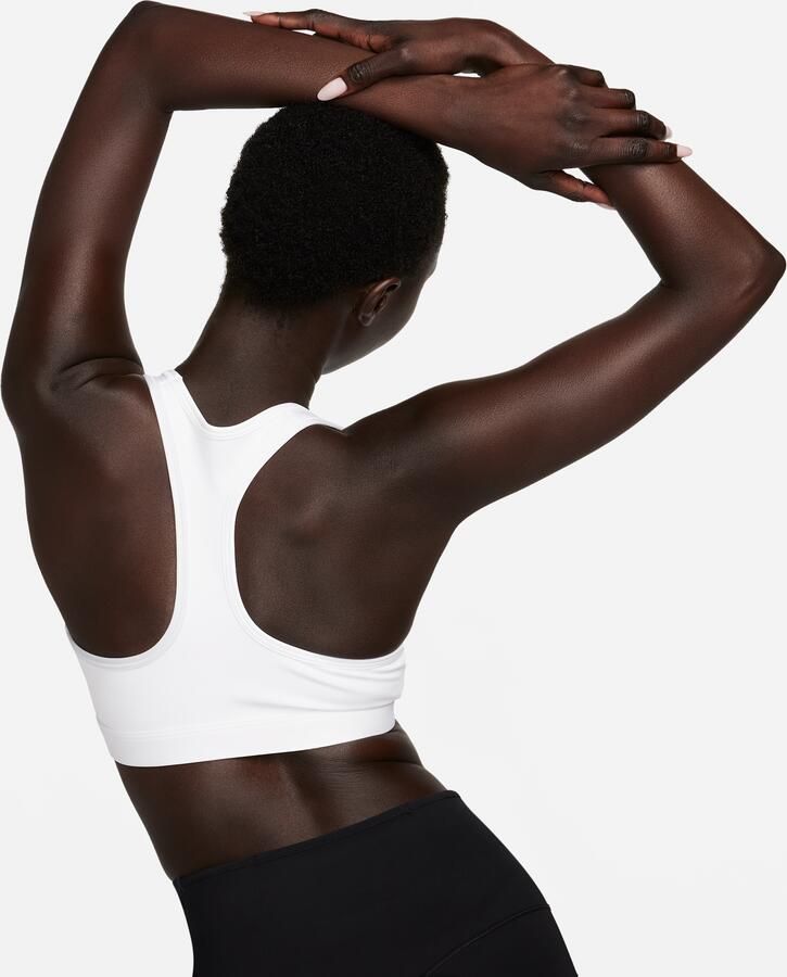 Nike Swoosh Medium Support padded sport-bh Wit - Foto 7