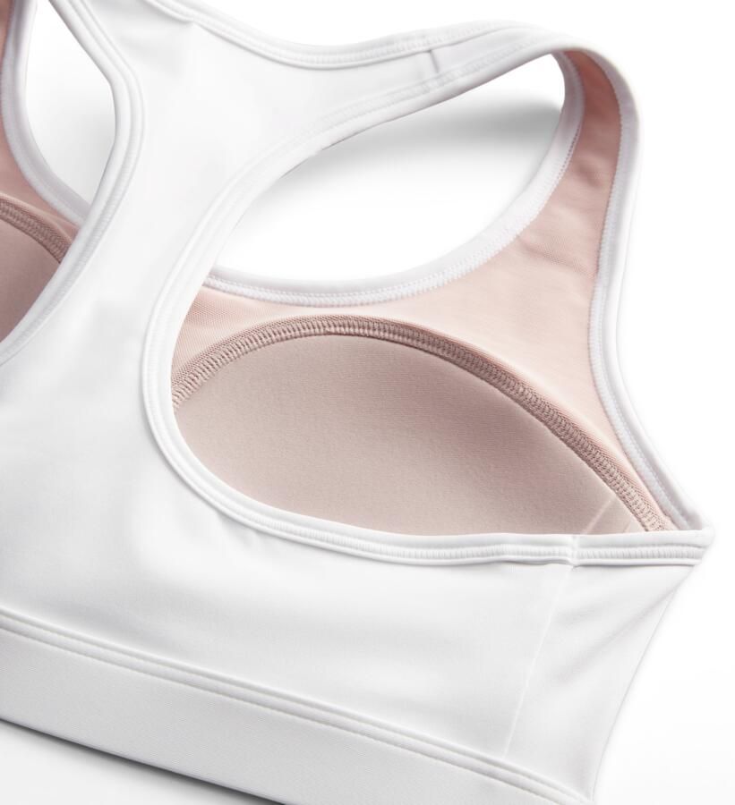 Nike Swoosh Medium Support padded sport-bh Wit - Foto 6