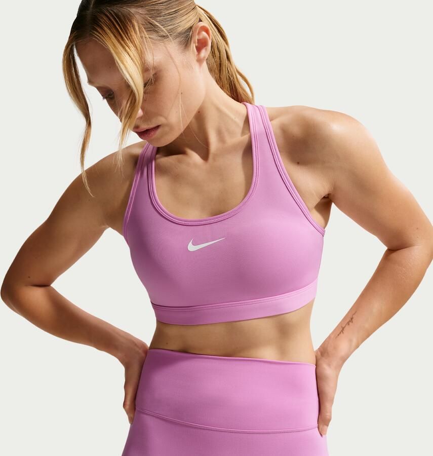 Nike Swoosh Padded sport-bh met medium ondersteuning Paars - Foto 4
