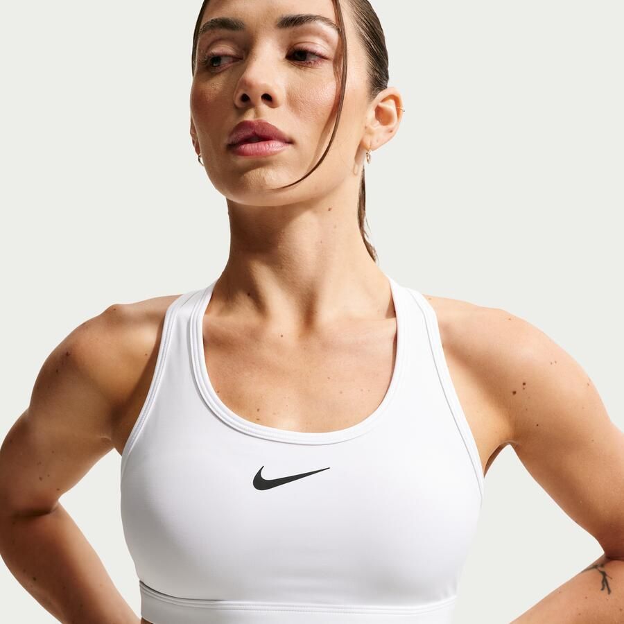 Nike Swoosh Padded sport-bh met medium ondersteuning Wit - Foto 2