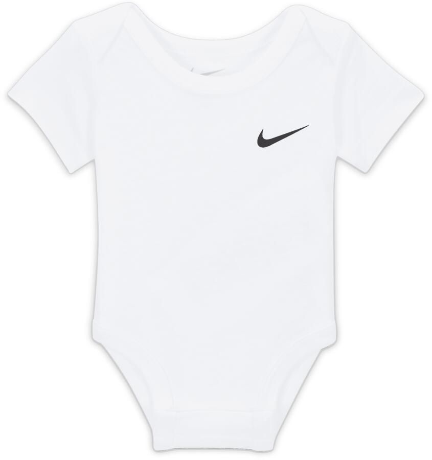 Nike Swoosh rompertjes voor baby's (0-9 maanden 3 stuks) Zwart - Foto 3