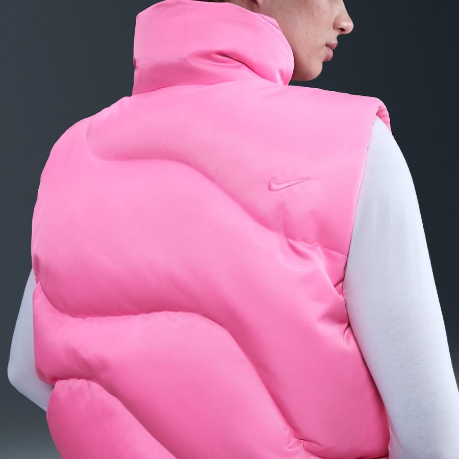 Nike Swoosh Series oversized bodywarmer met dons voor dames Roze