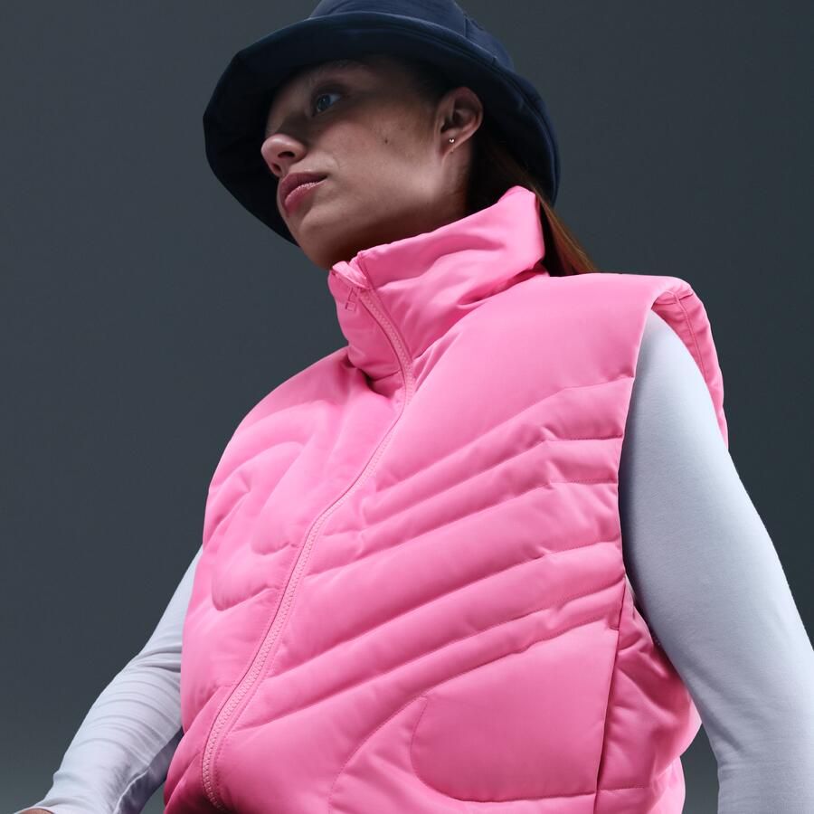 Nike Swoosh Series oversized bodywarmer met dons voor dames Roze - Foto 2