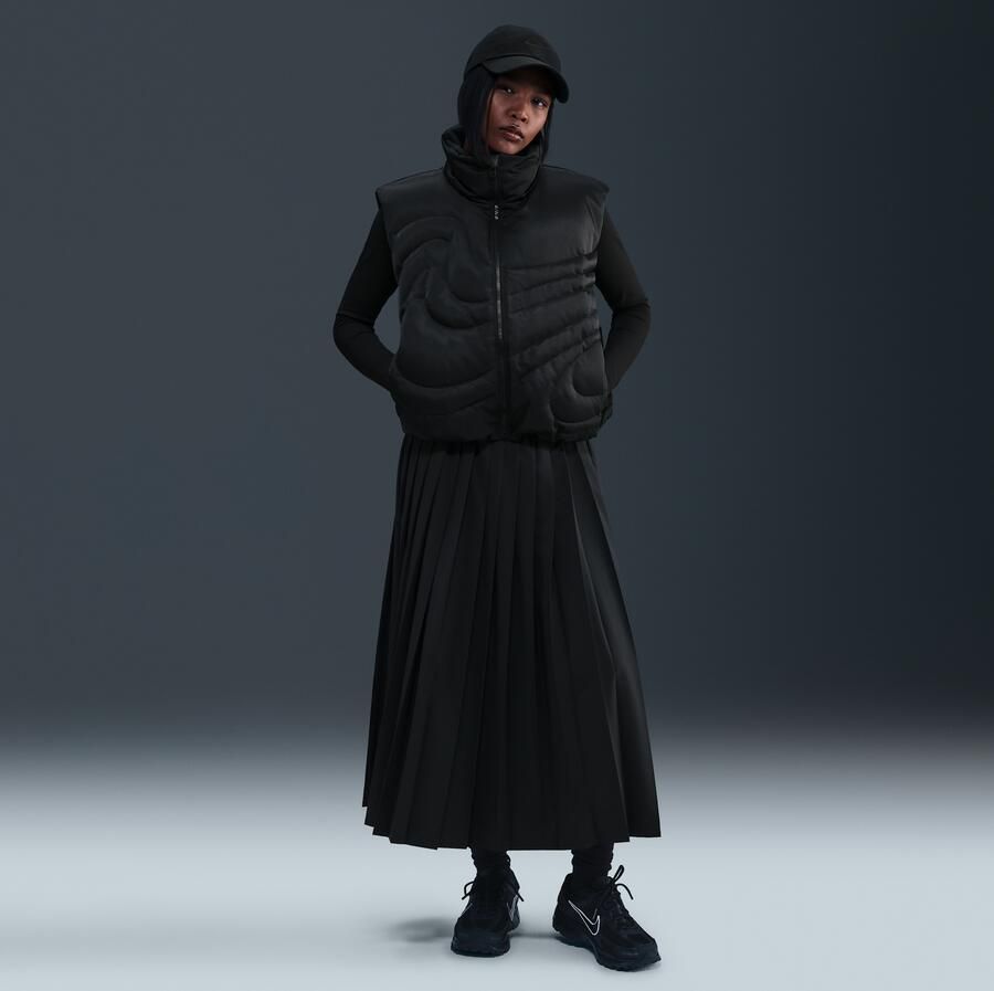 Nike Swoosh Series oversized bodywarmer met dons voor dames Zwart - Foto 3