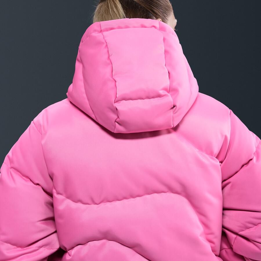 Nike Swoosh Series Therma-FIT oversized donsjack voor dames Roze