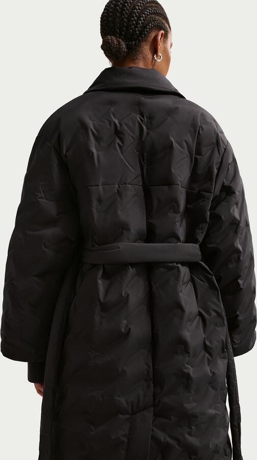 Nike Swoosh Series Therma-FIT oversized trenchcoat met dons voor dames Zwart - Foto 2