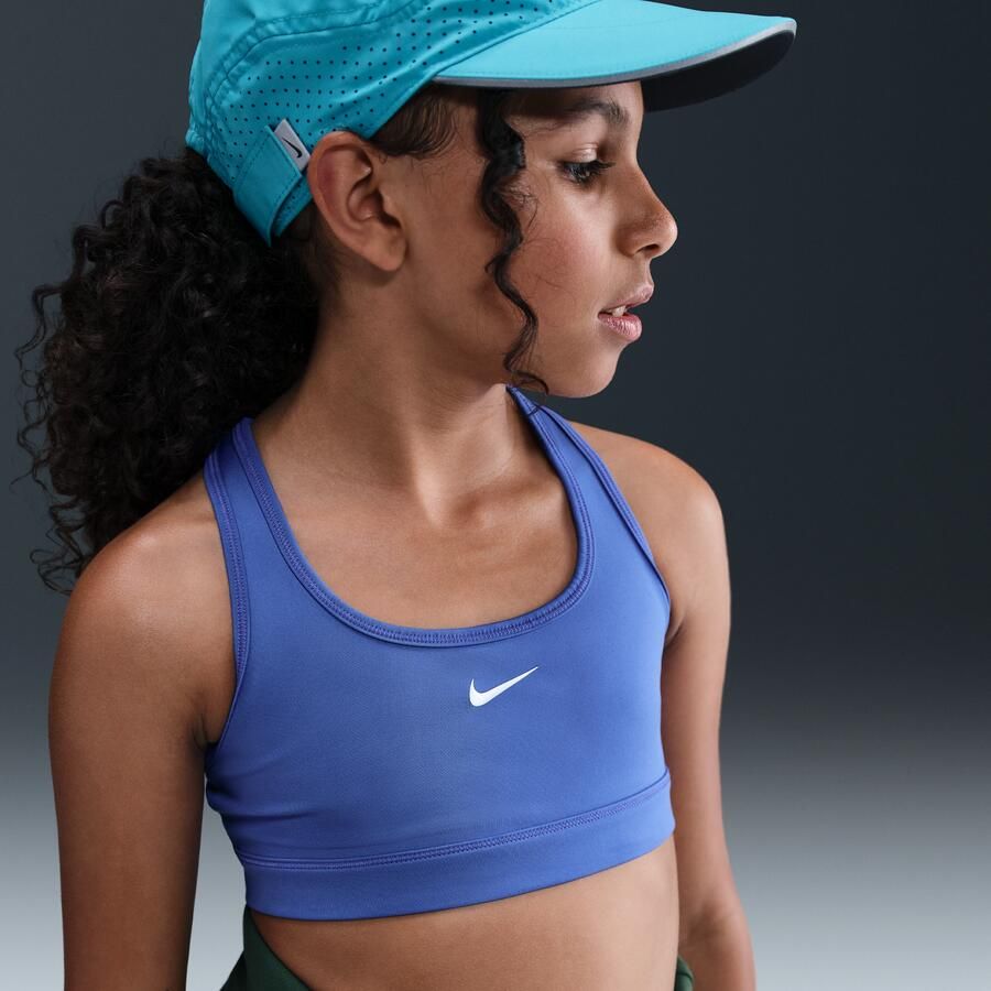 Nike Swoosh sport-bh voor meisjes Blauw - Foto 4
