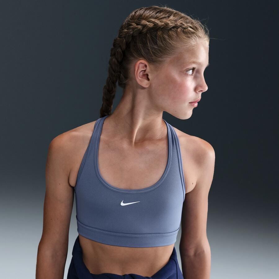 Nike Swoosh sport-bh voor meisjes Blauw - Foto 4