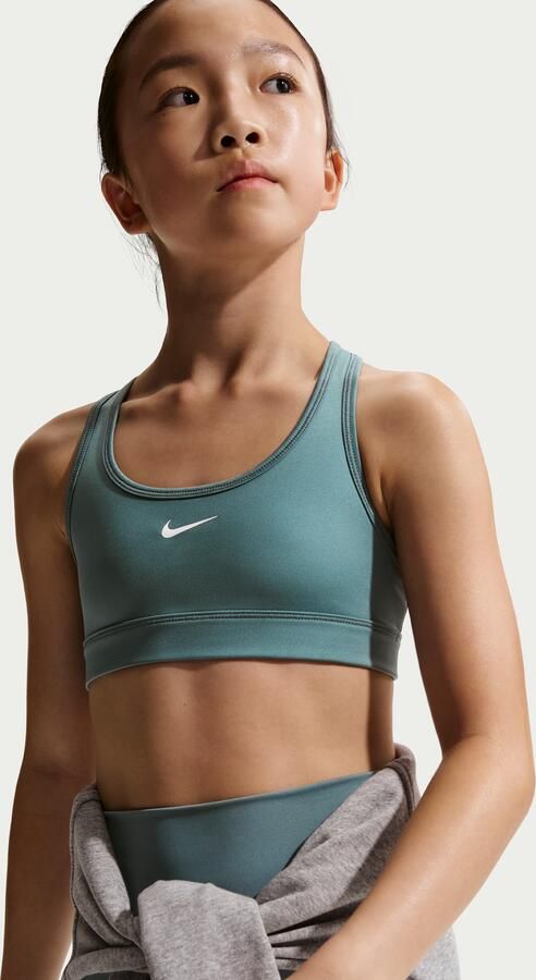 Nike Swoosh sport-bh voor meisjes Grijs - Foto 4