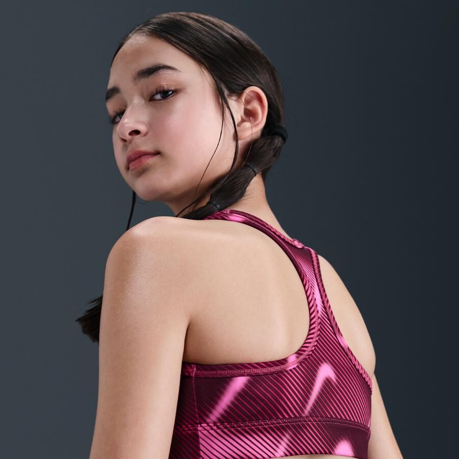 Nike Swoosh sport-bh voor meisjes Paars