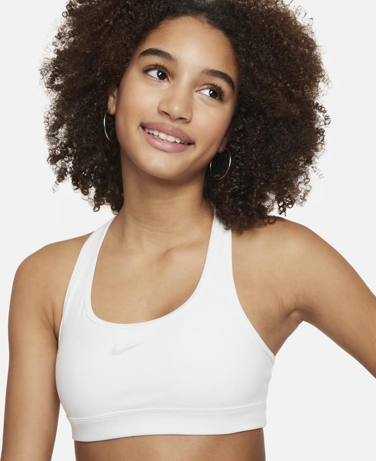 Nike Swoosh sport-bh voor meisjes Wit - Foto 2