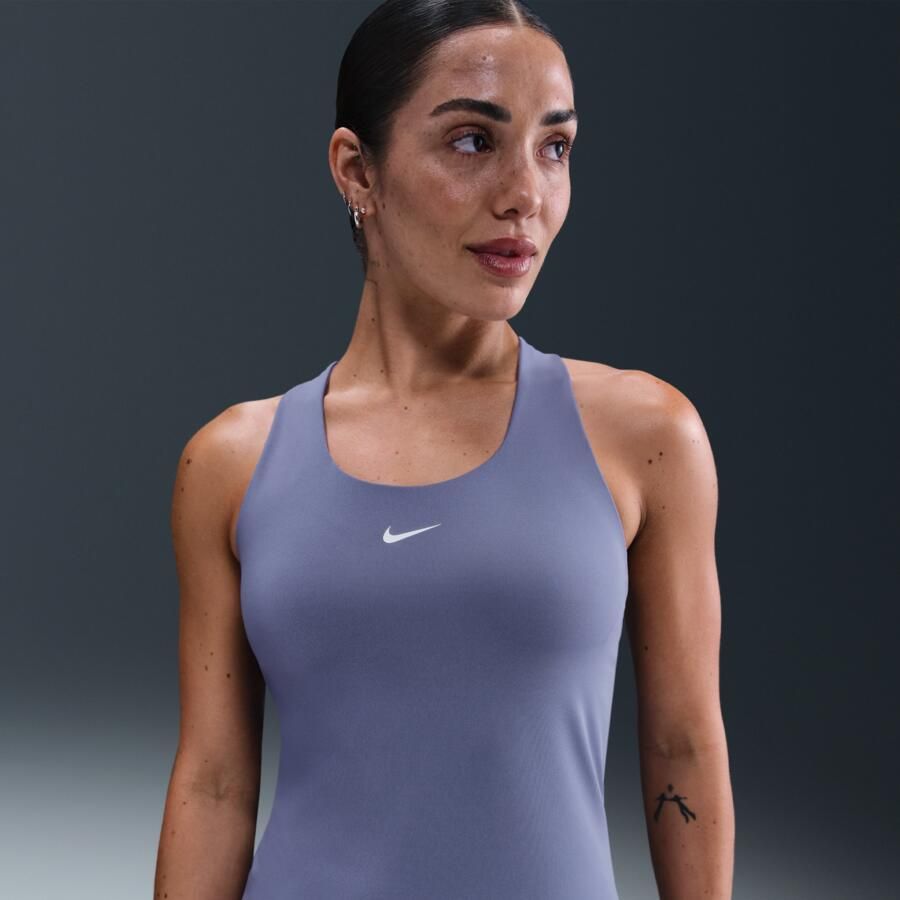 Nike Swoosh Tanktop met padded sport-bh met medium ondersteuning Blauw - Foto 4