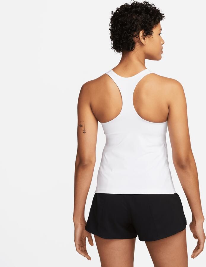 Nike Swoosh Tanktop met padded sport-bh met medium ondersteuning Wit - Foto 4