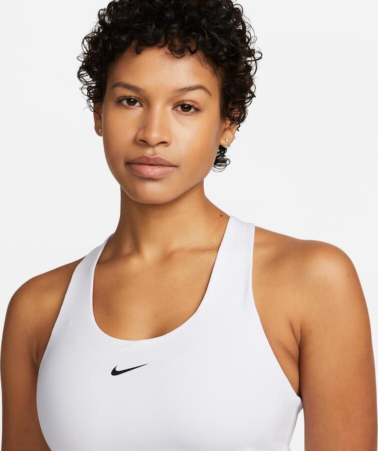 Nike Swoosh Tanktop met padded sport-bh met medium ondersteuning Wit - Foto 2