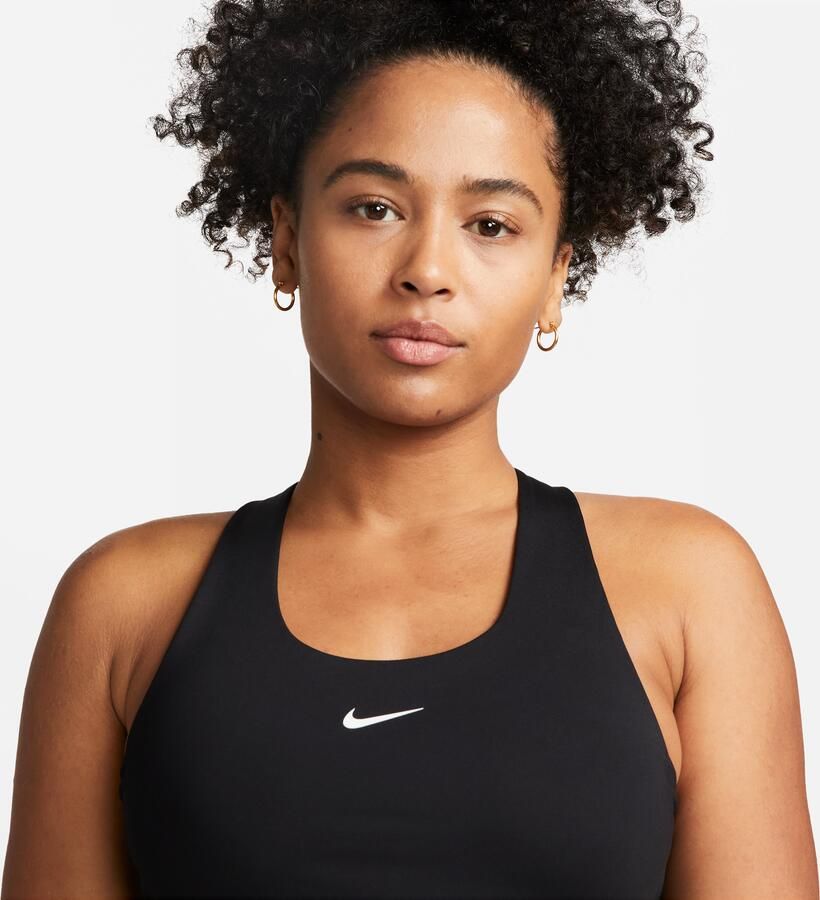 Nike Swoosh Tanktop met padded sport-bh met medium ondersteuning Zwart - Foto 2
