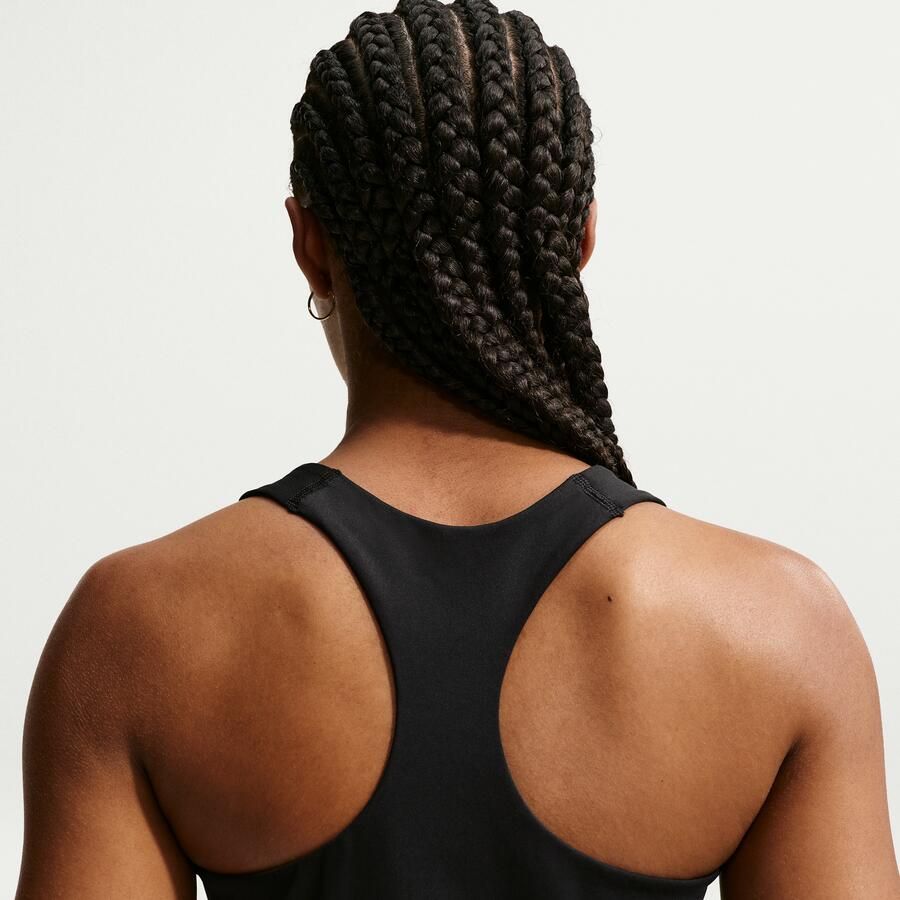 Nike Swoosh Tanktop met padded sport-bh met medium ondersteuning Zwart - Foto 4
