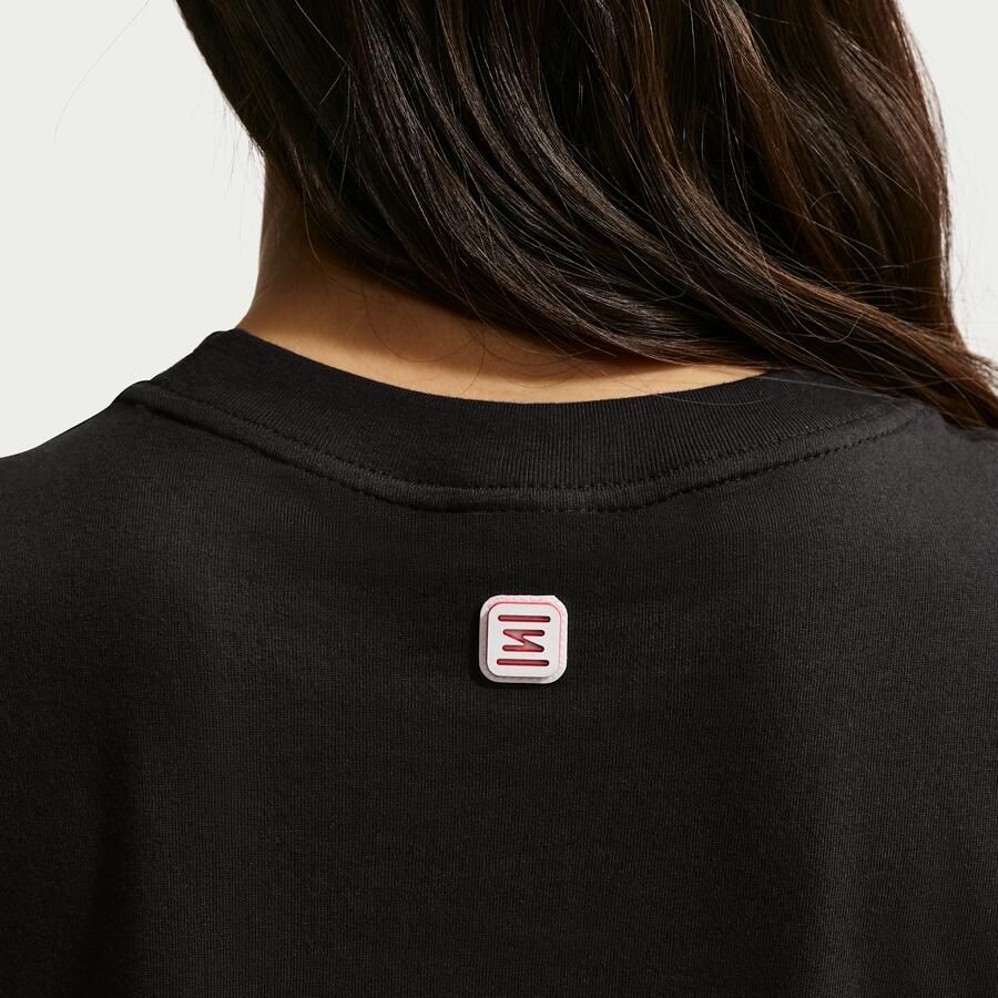 Nike T-shirt met graphic voor dames Zwart