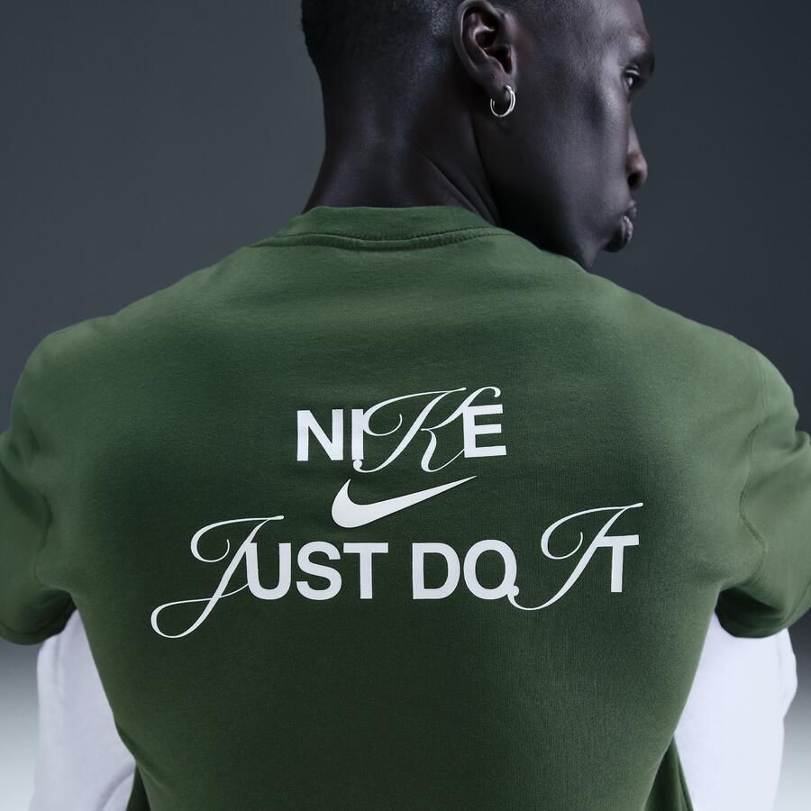 Nike T-shirt met graphic voor heren Groen