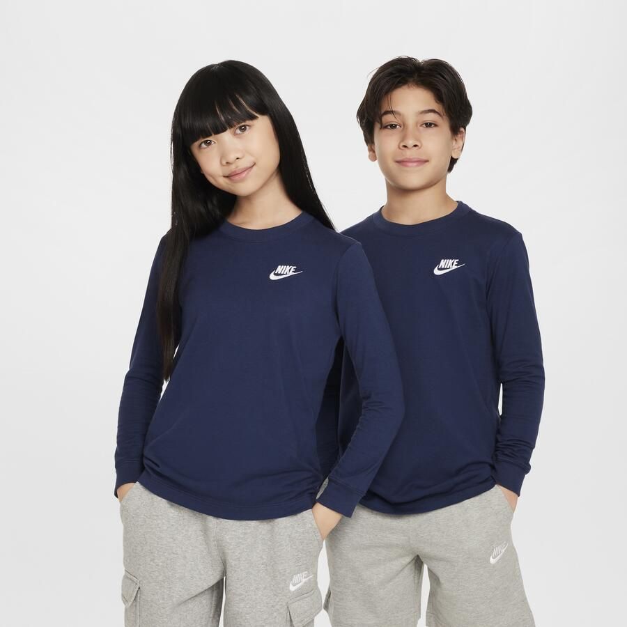 Nike T-shirt met lange mouwen voor kids Blauw - Foto 4