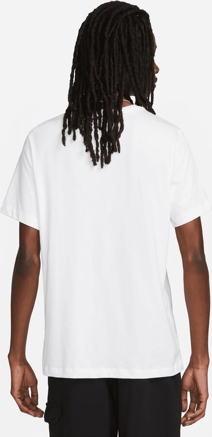Nike Sportieve Witte Tee met Bedrukte Logo's White Heren - Foto 3
