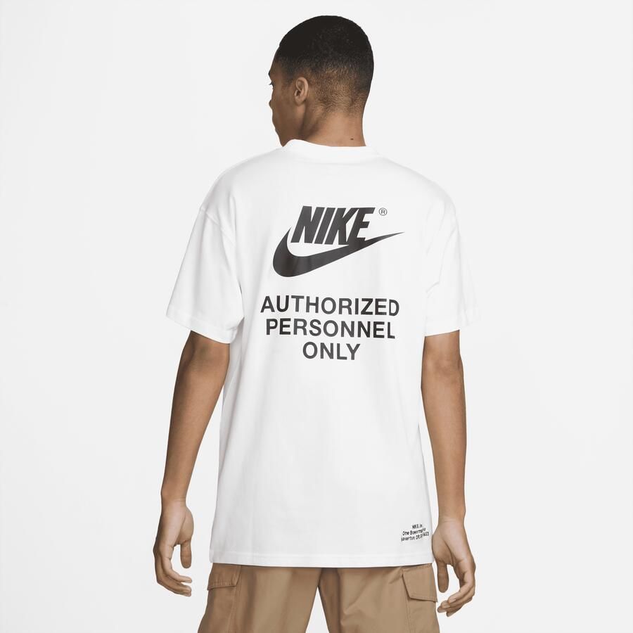Nike Organisch Katoenen Sportshirt Wit Heren - Foto 2
